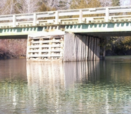 Relevé bathymétrique du pont de la rivière Petit-Pabos