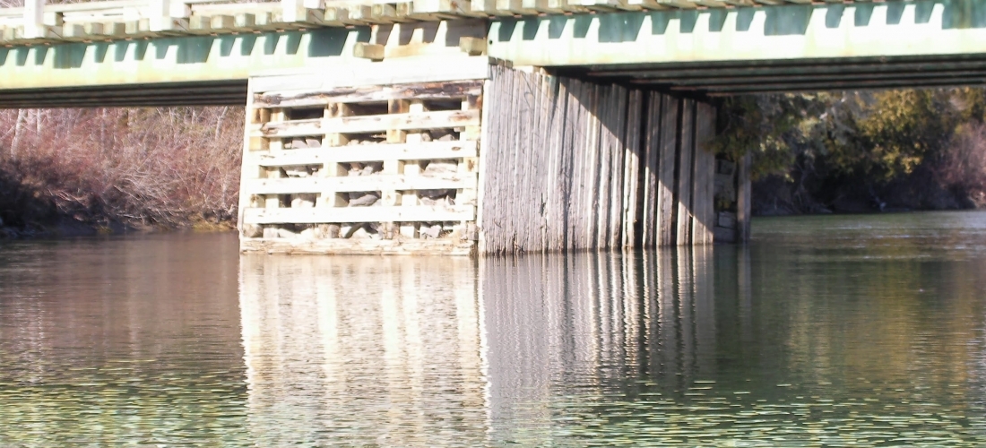 Relevé bathymétrique du pont de la rivière Petit-Pabos